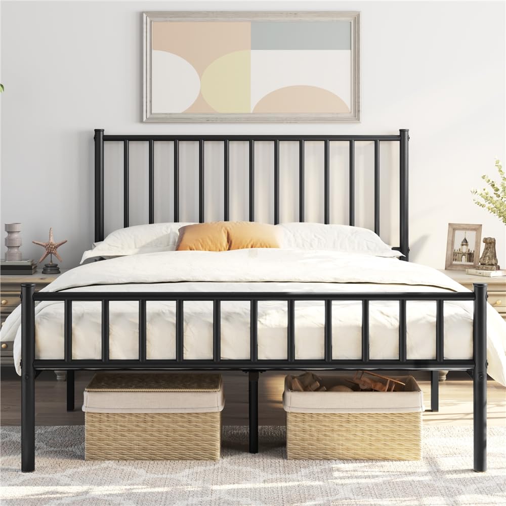 Amazon.com: Yaheetech 14 Inch Queen Size Bed Frame Metal